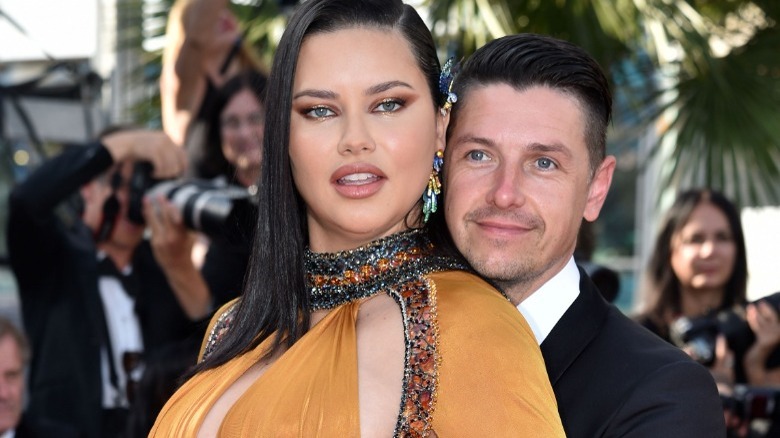 Adriana Lima and Andre Lemmers at an event