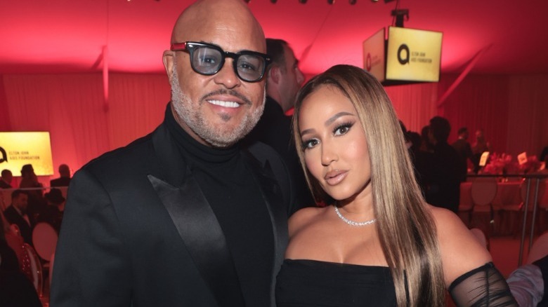 Adrienne Bailon and Israel Houghton at an event