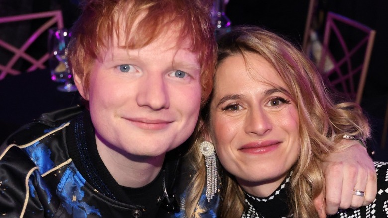 Ed Sheeran and Cherry Seaborn at an event