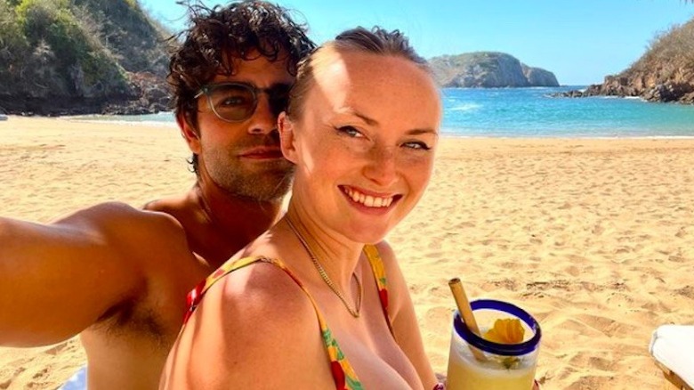 Adrien Grenier with wife Jordan