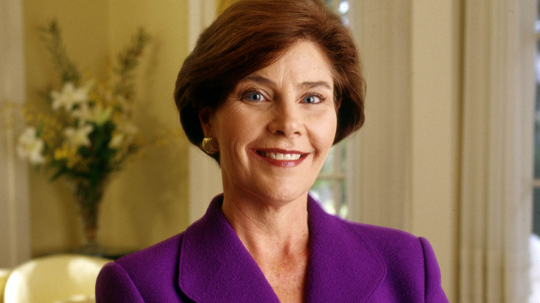 Laura Bush smiling