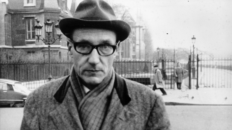 William S. Burroughs looking at camera