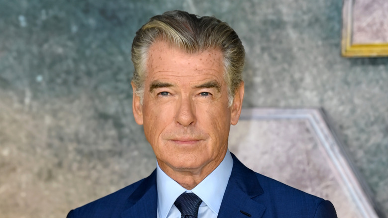 Pierce Brosnan in a blue suit 