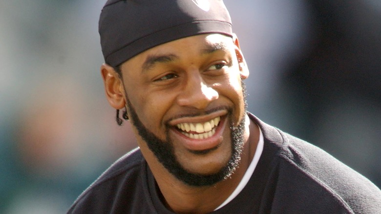 Donovan McNabb smiling