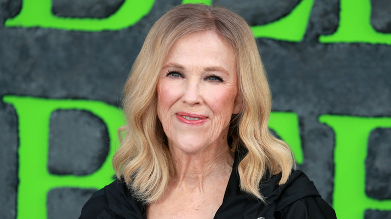 Catherine O'Hara smiling and posing at a film premiere in 2024