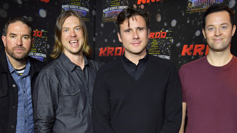 Jimmy Eat World standing on the red carpet 