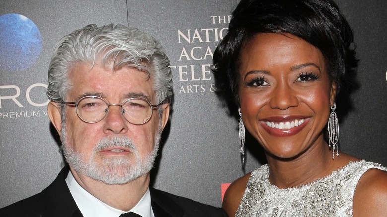 George Lucas and Mellody Hobson