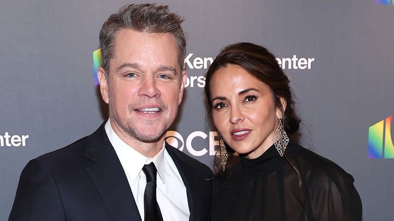 Matt Damon and Luciana Barroso