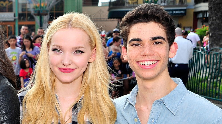 Cameron Boyce and Dove Cameron at an event