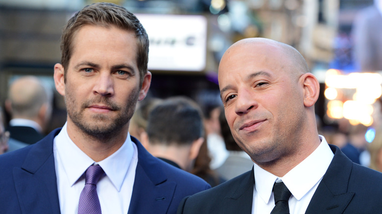 Paul Walker and Vin Diesel at an event together