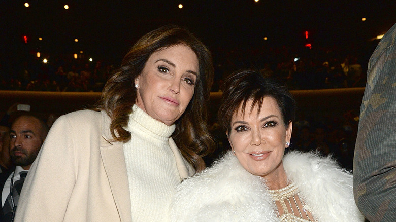 Cailtyn Jenner, Kris Jenner, both smiling