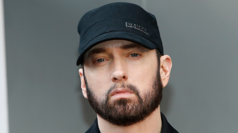 Eminem, looking sad