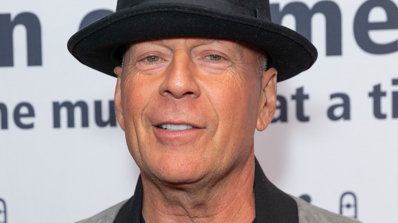 Bruce Willis in hat