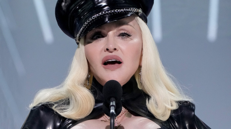 Madonna performs onstage