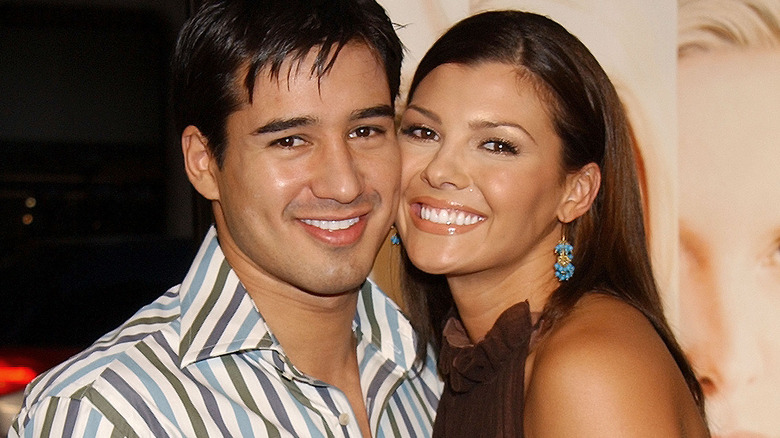 Mario Lopez and Ali Landry smiling