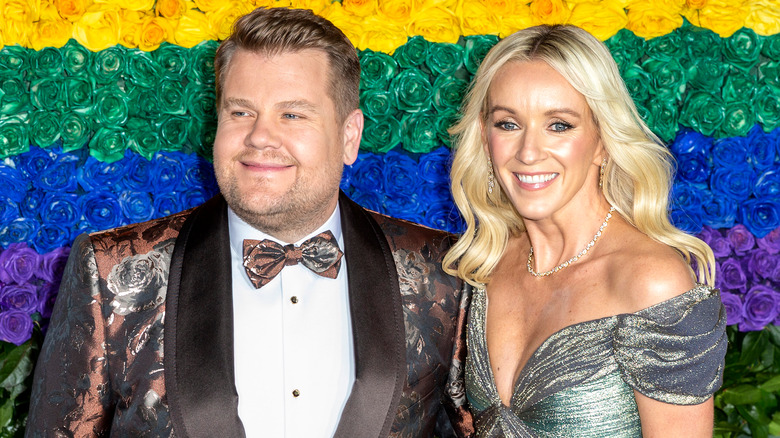 James Corden and his wife, Julia Carey 