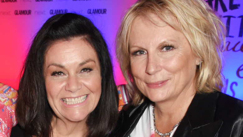 Dawn French and Jennifer Saunders smiling