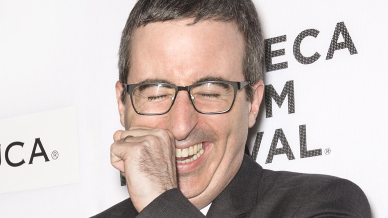 John Oliver laughing