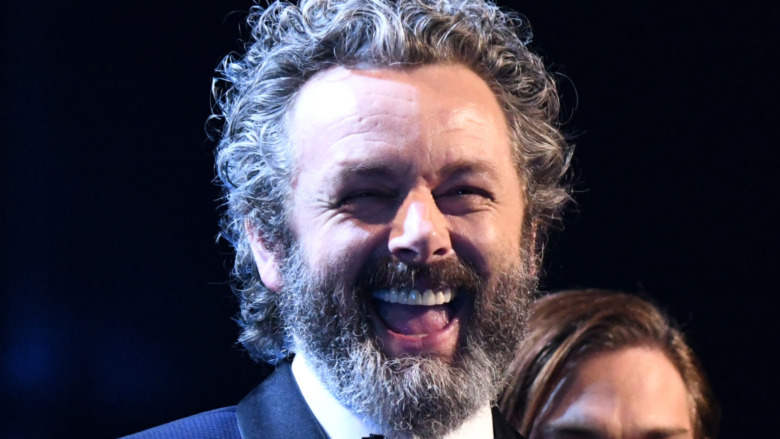 Michael Sheen beard laughing