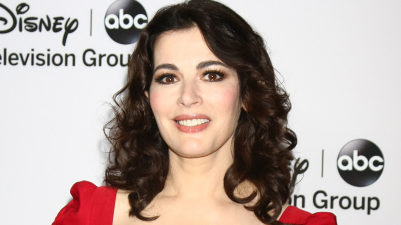 Nigella Lawson red dress