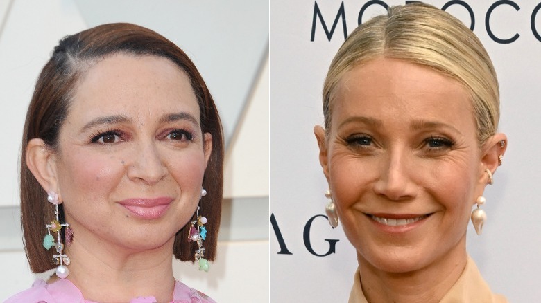  Maya Rudolph and Gwyneth Paltrow in dangling earrings