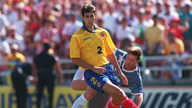 Andres Escobar during a match in 1994