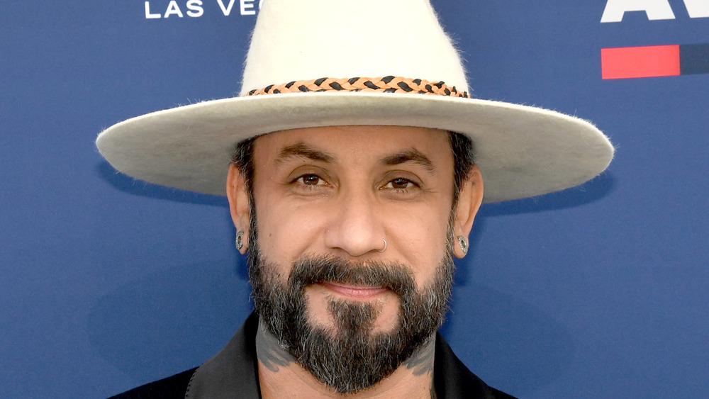 A.J. McLean looking at camera