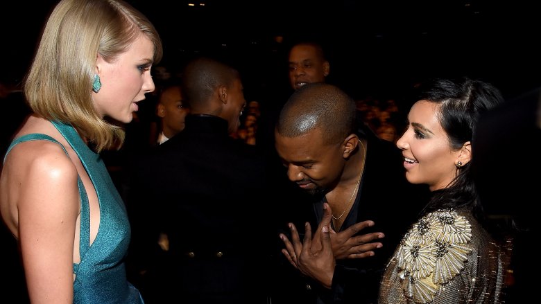 Taylor Swift, Kanye West and Kim Kardashian