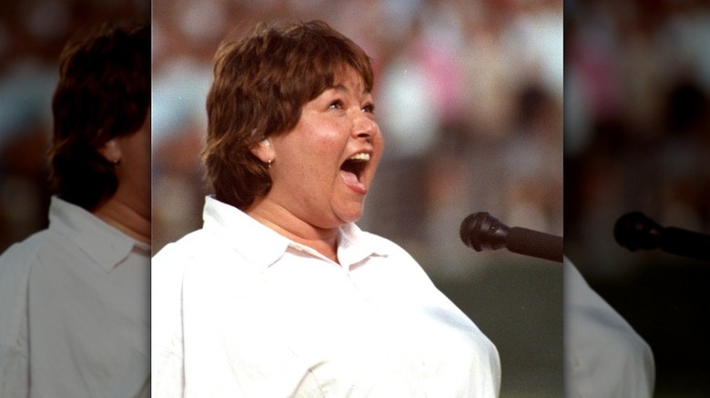 Roseanne Barr singing national anthem