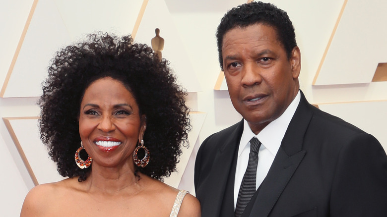 Pauletta Pearson and Denzel Washington at an event