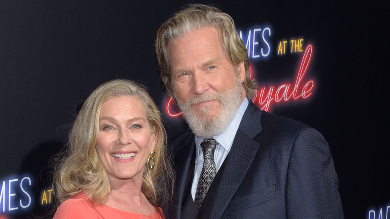 Susan Geston and Jeff Bridges at an event