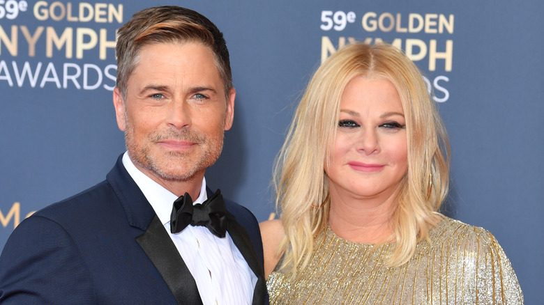 Rob Lowe and Sheryl Lowe at an event