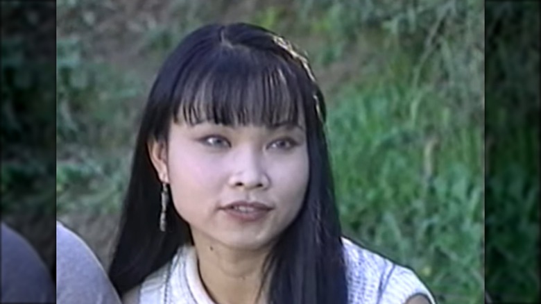 Thuy Trang talking during an interview