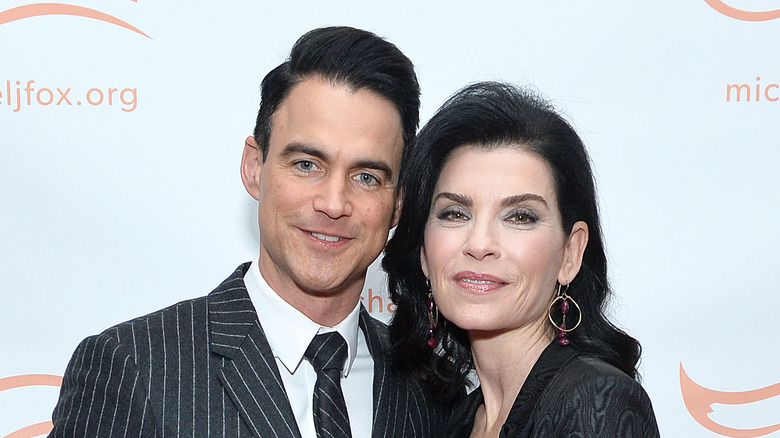 Julianna Margulies and Keith Lieberthal smiling