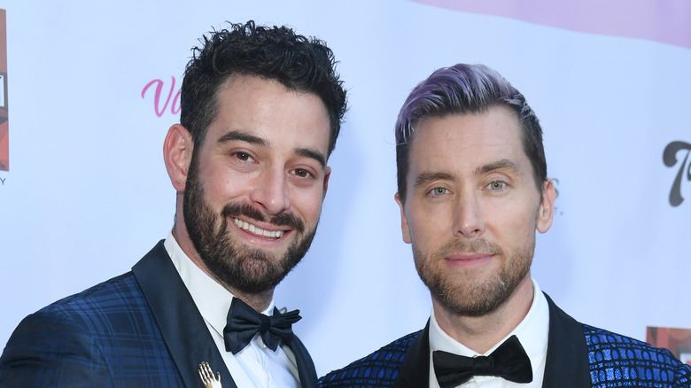 Lance Bass and Michael Turchin smiling