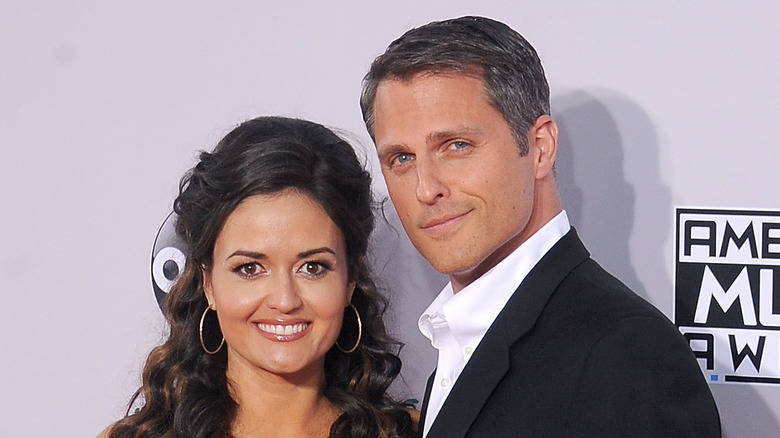 Danica McKellar and Scott Sveslosky smiling