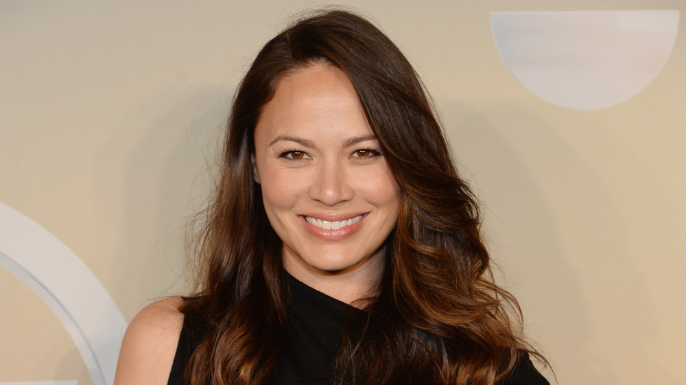 Moon Bloodgood smiling