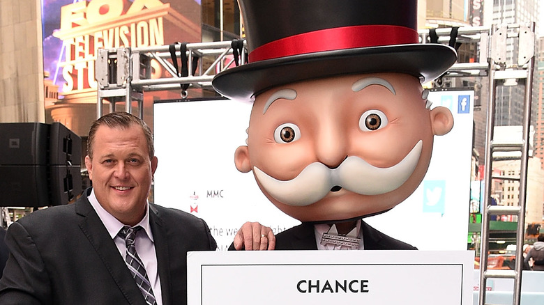 Billy Gardell and Mr. Monopoly