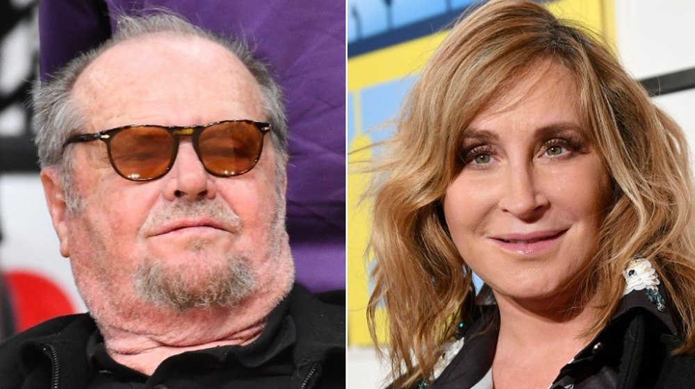 Jack Nicholson looking away; Sonja Morgan looking at camera