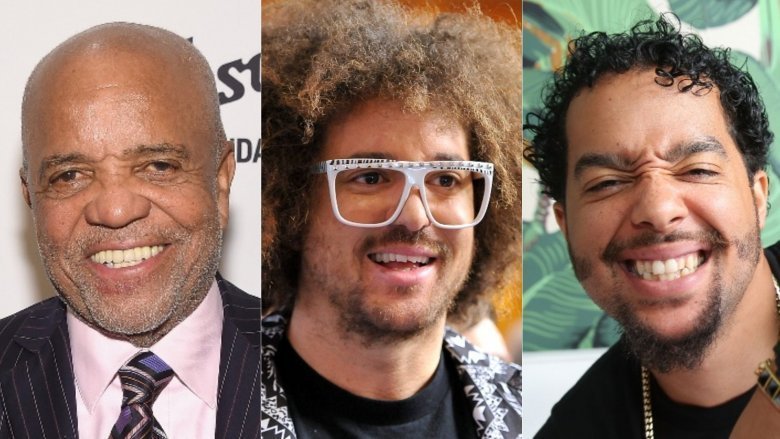 Berry Gordy, Redfoo, and Sky Blu from LMFAO