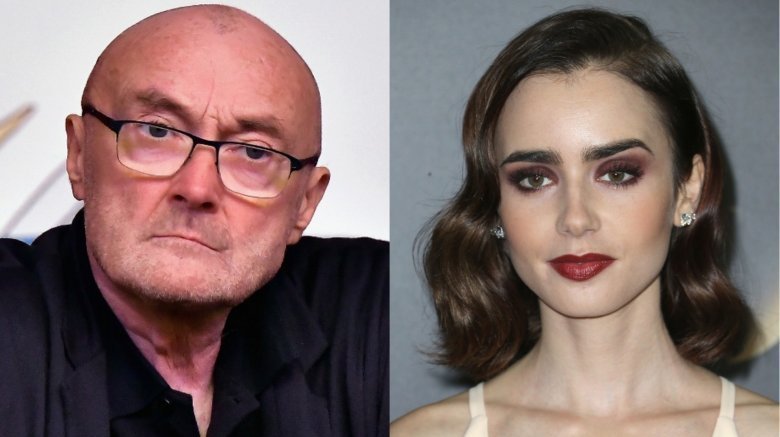 Phil Collins and Lily Collins