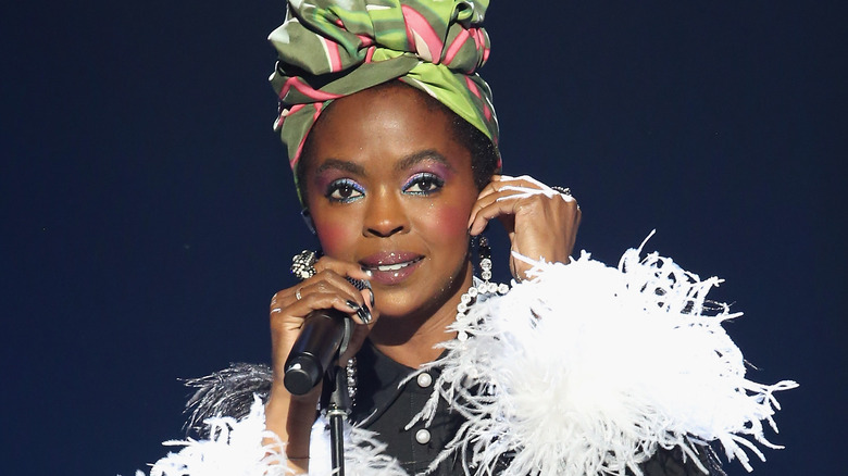 Lauryn Hill performing 