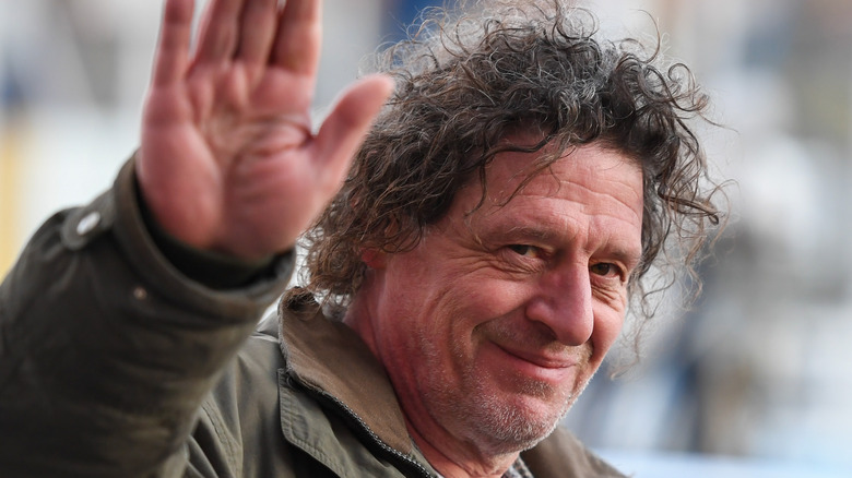 Marco Pierre White waving