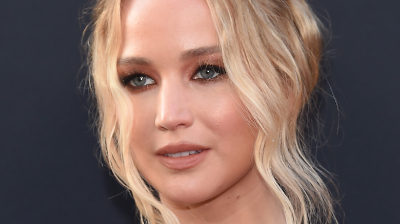 Jennifer Lawrence gazing