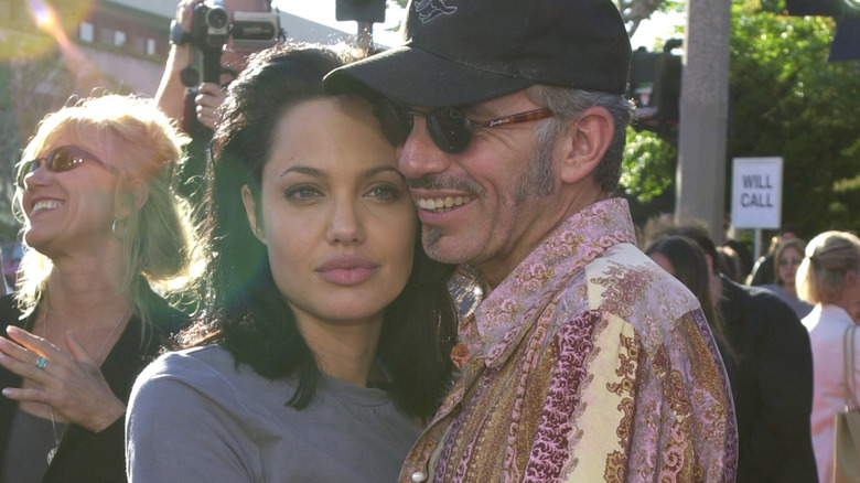 Angelina Jolie and Billy Bob Thornton posing