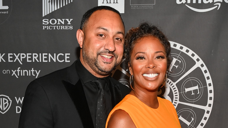 Eva Marcille and Michael Sterling pose together