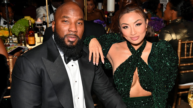 Jeezy and Jeannie Mai smiling