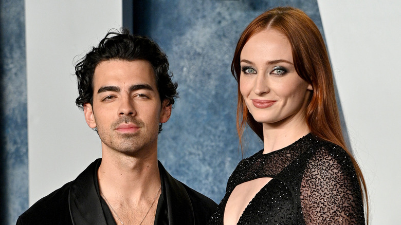 Joe Jonas and Sophie Turner on Vanity Fair Red Carpet