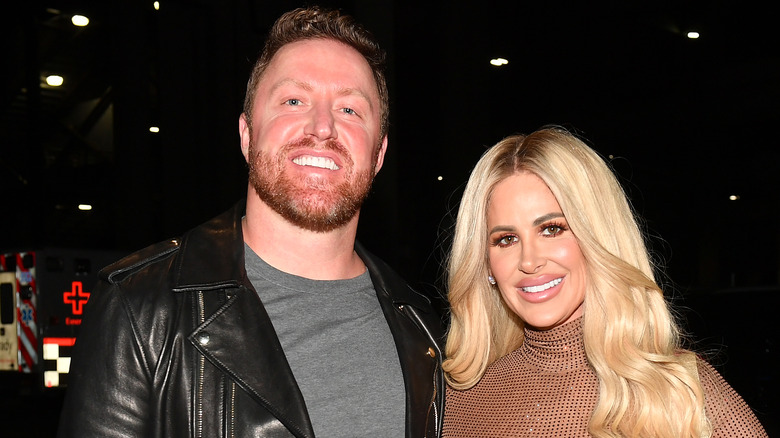 Kim Zolciak and Kroy Biermann pose together