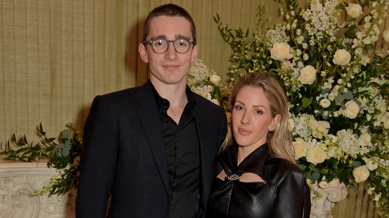 Caspar Jopling and Ellie Goulding posing